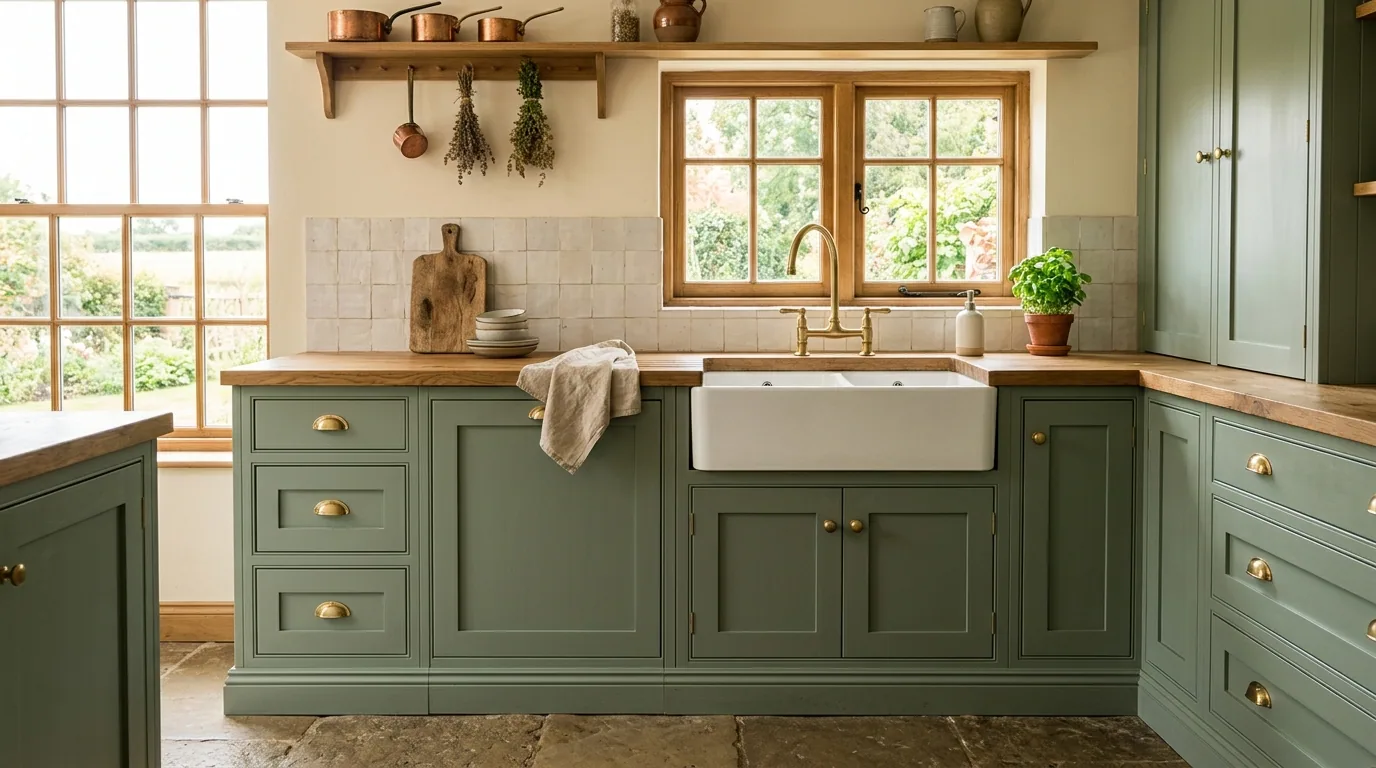 The finished result of professional cabinet painting: the completed work looking clean, correct and — Decatur, IL