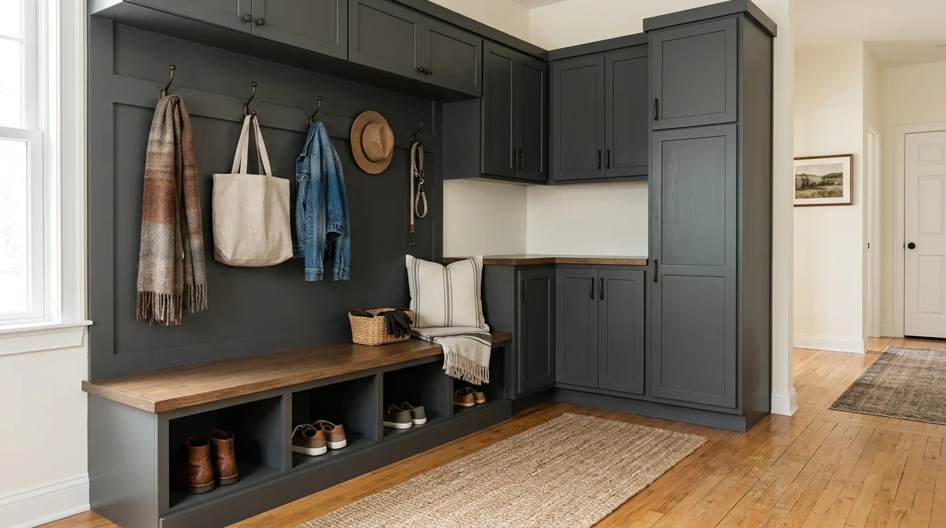 The finished result of professional cabinet painting: the completed work looking clean, correct and — Decatur, IL