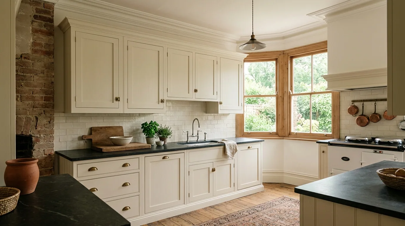 The finished result of professional cabinet painting: the completed work looking clean, correct and — Decatur, IL